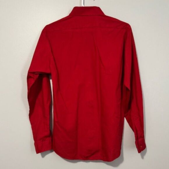 USED Woman's Wanted! Long Sleeve Western Button Down Shirt Color Red Size Medium - Picture 2 of 2